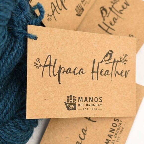 Manos Del Uruguay Alpaca Heather Yarn 5 Skeins Wool Alpaca Hand Dyed Harbor - Picture 3 of 4